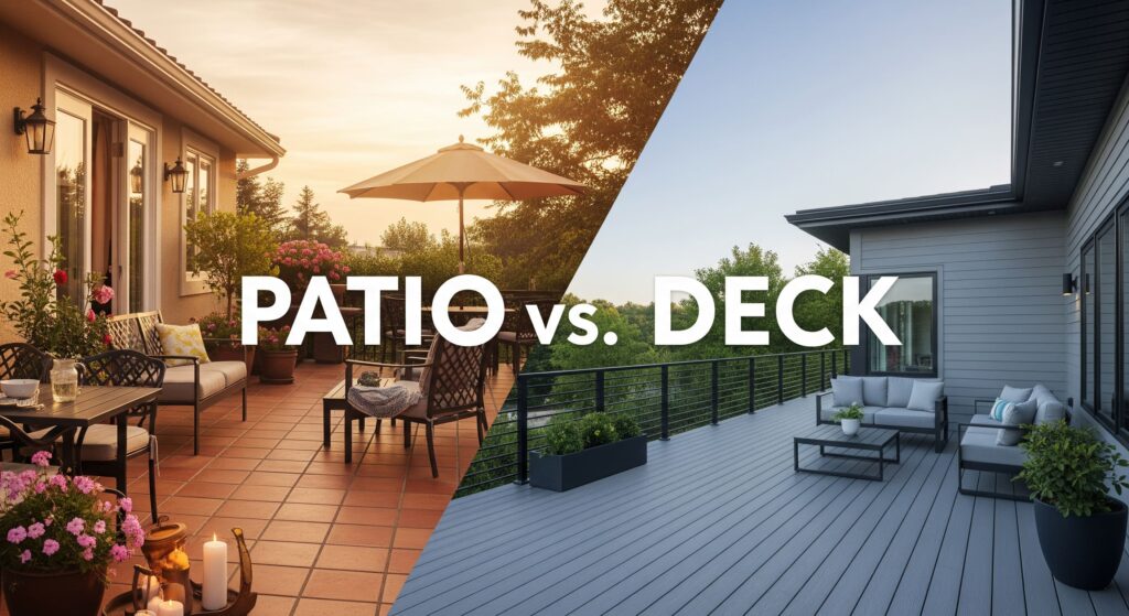 Patio vs. Deck: Which is Right for Your Home?